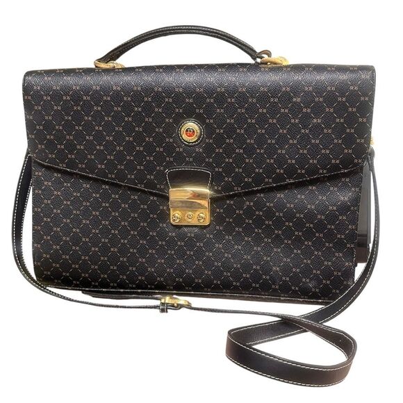 Ambassador Roberta Vintage Elegant Shoulder Briefcase Unisex - Picture 1 of 16